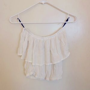 Cropped off shoulder top